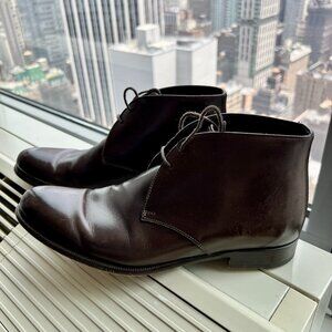 Paul Evans Newman Chukka Boot – Chocolate Brown Italian Leather (Size 6.5 / Fits